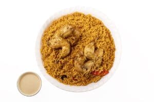 دجاج مضغوط مع الرز( حبة )