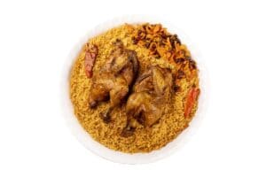 دجاج كبسة مع الرز(حبة )