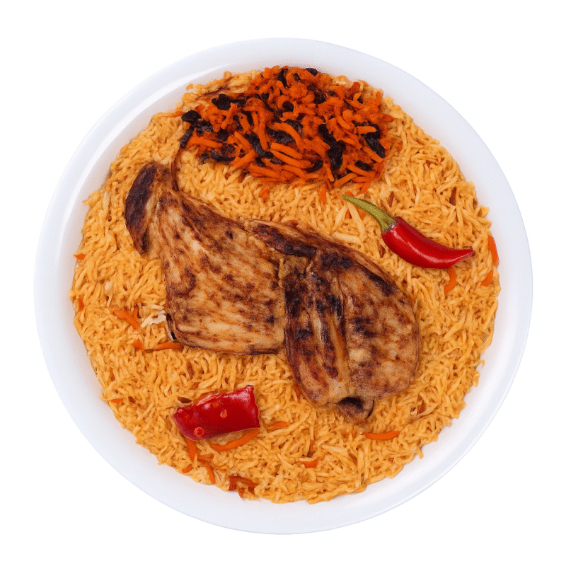 دجاج على الفحم (نص حبة)