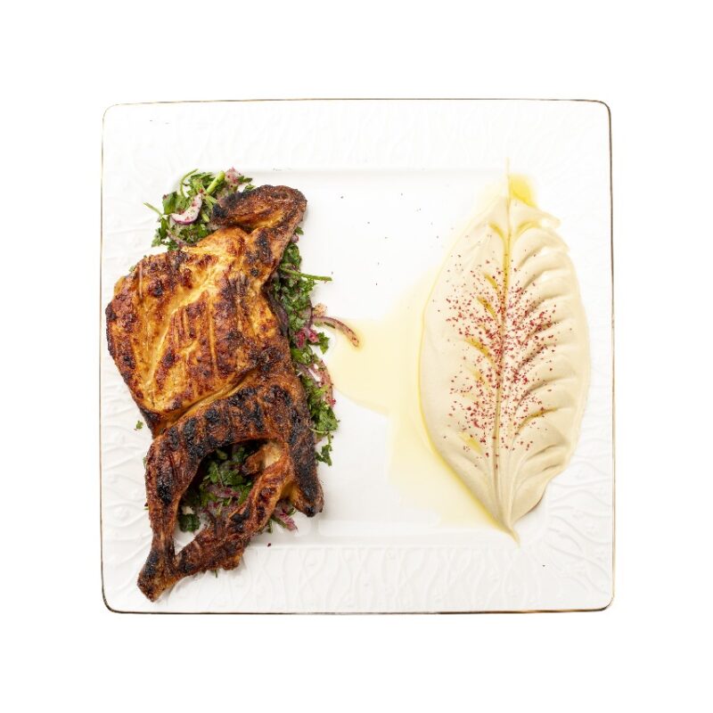 دجاج سادة على الفحم (نص حبة )